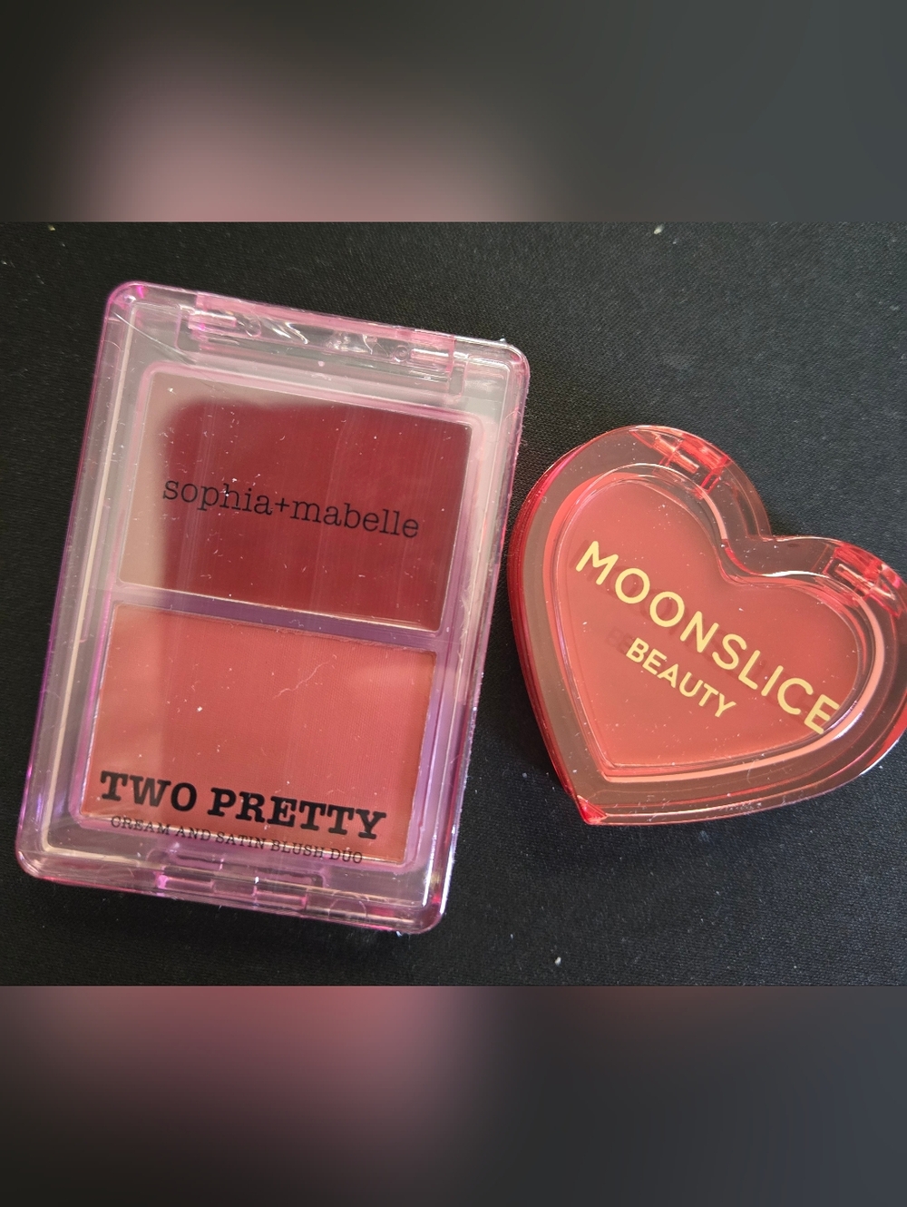 Sophia + Mabelle Two Pretty Strawberry Sorbet & MOONSLICE Beauty Blush Cutie Pie
